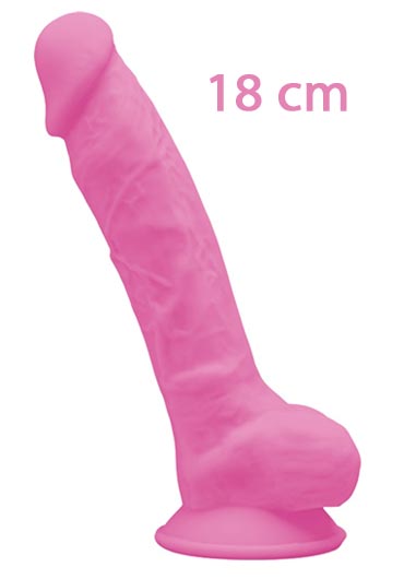 Dildo Rosa Fosforescente al Buio